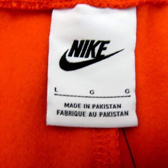 Nike Sportswear Jogger Pants Mens Size Large Orange Standard Fit Taper Leg NEW - Picture 13 of 15